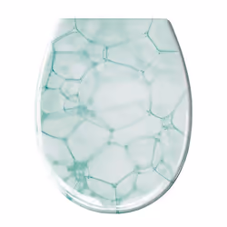 Kleine Wolke 1849742075, Circolare, Coperchio rigido da WC, Verde, Bianco, 370 mm, 450 mm