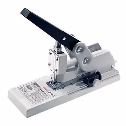 Novus B 52/3, 170 fogli, Nero, Grigio, Metallo, Plastica, 80 g/m², 11 cm, Premere il tasto