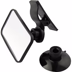 Olympia BS 863, Specchio, Specchietto da parasole, Nero, Ventosa, Nero, 95 mm