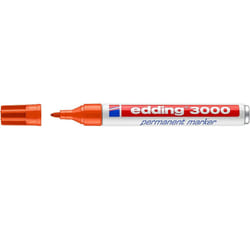 Edding 3000 marcatore permanente Tipo di punta Arancione 1 pz