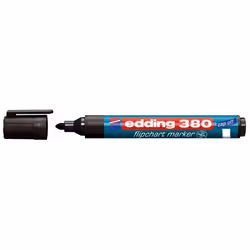 Edding 380, 1 pz, Nero, Punta numerata, Plastica, Rotondo, 1,5 mm