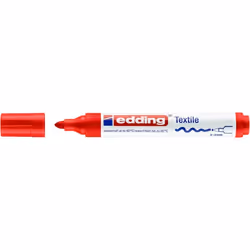 Edding 4500, Rosso, Tipo di punta, Rosso, Bianco, 2 mm, 3 mm, Cotone, Lino, Seta