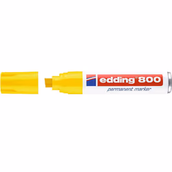 Edding 800, Giallo, Punta smussata, Bianco, Giallo, Alluminio, 4 mm, 1,2 cm