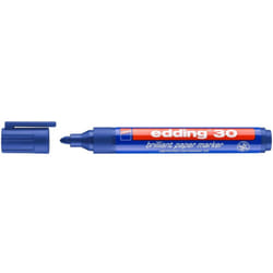 Edding 30 Brilliant marcatore permanente Tipo di punta Blu 1 pz
