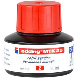 Edding MTK 25 ricarica per evidenziatori Rosso 25 ml 1 pz
