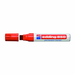 Edding 4-850 002, Rosso, Punta smussata, Rosso, Bianco, Alluminio, Fine/Extra grassetto, 5 mm