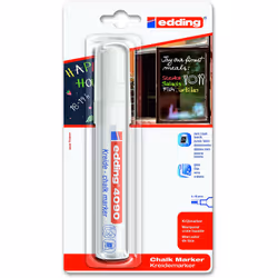 Edding 4090, Bianco, Scalpello, Inodore, 1 pz
