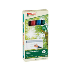 Edding 31 EcoLine marcatore permanente Punta sottile Nero, Blu, Verde, Rosso