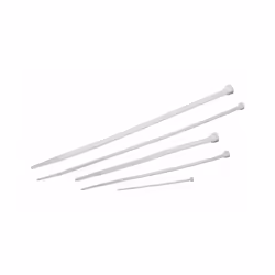Meister Werkzeuge 7452190, Fascetta a strappo, Plastica, Bianco, 150 mm, 3,6 mm, 50 pz