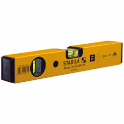 con due fiale: 1 orizzontae e 1 verticale - precisione nominale 0,029° 0,5 mm/m - profilo rettangolare liscio in alluminio co ...