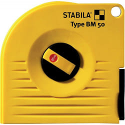 Stabila BM 50 W rotella metrica 20 m Nylon Nero, Giallo