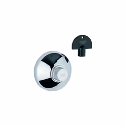per valvole UP 1/2, 3/4, 1, rosetta con tenuta a parete, avvitabile, chiave plug-in, superficie StarLight