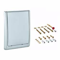 Piastra di copertura Grohe kpl f WC-Drucksp Wd-Einb ma-chr. Marca: GROHE, Finitura: cromo opaco. Marca: GROHE, Finitura: crom ...