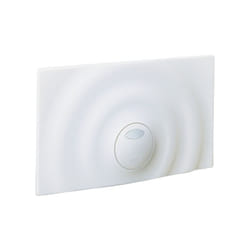 Placca Esterna Surf g Doppio Tasto Bianco