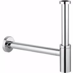 Sifone DN 32 per lavabi ottone tappo a vite per la pulizia grande rosetta ad inserimento GROHE StarLight finitura cromata