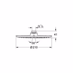 GROHE Rainshower Cosmopolitan 210 Cromo - Vista aggiuntiva 4