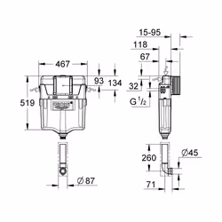 GROHE 38661000 cassetta per servizi igienici - Vista aggiuntiva 4