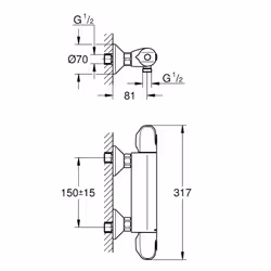 GROHE Grohtherm 1000 Cromo