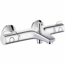 Specifica: Grohtherm 800 Miscelatore termostatico per vasca da bagno, DN 15 montaggio a parete GROHE StarLight finitura croma ...