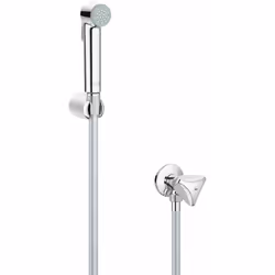 Il set include doccetta a mano con interruttore (27512001) 1 getto comando a pulsante GROHE StarLight finitura cromata GROHE  ...
