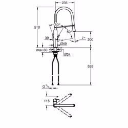 GROHE Feel Acciaio - Vista aggiuntiva 3