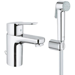 Grohe - Miscelatore per lavabo BauEdge misura s + doccia bidet, cromo (23757000)