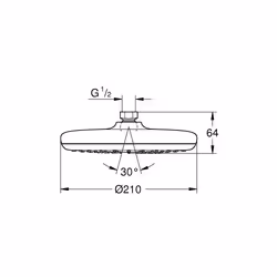 GROHE Tempesta 210 Cromo - Vista aggiuntiva 3