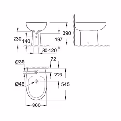GROHE Bau Ceramic Bianco