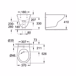GROHE Bau Ceramic Bianco