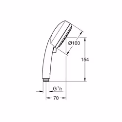 GROHE Vitalio Comfort 100 supporto per doccia