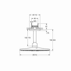 GROHE Rainshower SmartActive 310 Cromo
