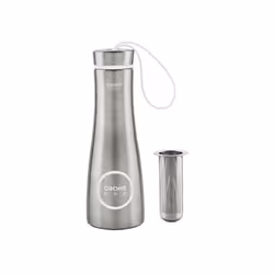 Bottiglia Termica in Acciaio Inox con Infusore Grohe 40919SD0 450ml in acciaio inox con logo GROHE Red doppio rivestimento in ...