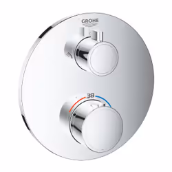 GROHE 24076000, Vasca da bagno e doccia, Valvole rotanti, Cromo