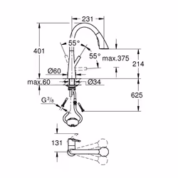GROHE Zedra Acciaio - Vista aggiuntiva 6