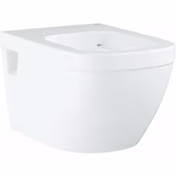 WC sospeso per cassetta ad incasso scarico profondo vaso WC senza brida (rimless) scarico posteriore volume di risciacquo 3/5 ...