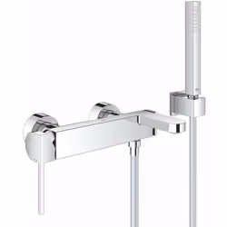 Miscelatore monocomando per vasca da bagno con set doccia montaggio a parete leva di comando in metallo GROHE SilkMove cartuc ...