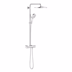 GROHE Duschsystem Rainshower SmartActive, 111,8 cm, 1,75 m, Parete, Cromo, G1/2