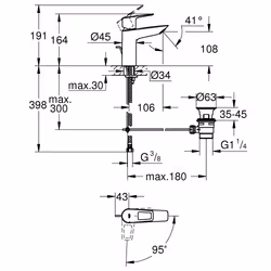 GROHE BauLoop Cromo - Vista aggiuntiva 5