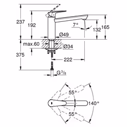 GROHE Start Curve Cromo - Vista aggiuntiva 4