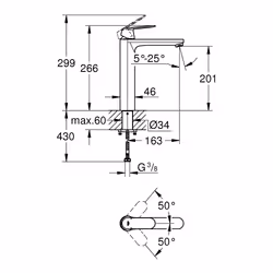 GROHE Eurosmart Cosmopolitan Cromo - Vista aggiuntiva 4