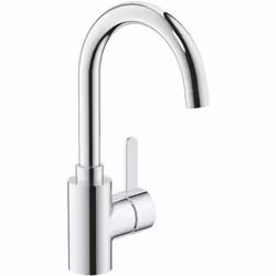 Miscelatore monocomando per lavabo, dimensione L montaggio a foro singolo leva di comando in metallo, fissaggio nascosto dell ...