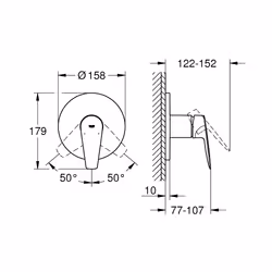 GROHE BauEdge Cromo - Vista aggiuntiva 5