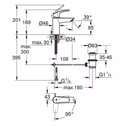 GROHE Eurosmart Cromo - Vista aggiuntiva 6
