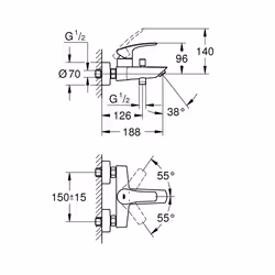GROHE Eurosmart Cromo - Vista aggiuntiva 4