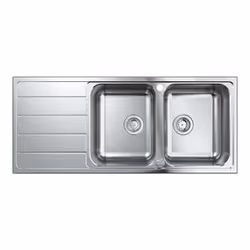 GROHE K500 80-S Lavello montato su piano Rettangolare Acciaio inox