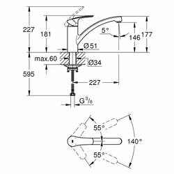 GROHE Via Acciaio - Vista aggiuntiva 4