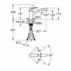 GROHE Eurosmart Cromo - Vista aggiuntiva 4