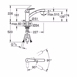 GROHE Eurosmart Cromo - Vista aggiuntiva 4