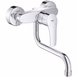 Caratteristiche del miscelatore monocomando per lavello EUROSMART, cromo (31391003) Montaggio a parete Finitura GROHE Long-Li ...