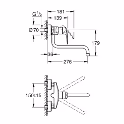 GROHE Eurosmart Cromo - Vista aggiuntiva 4